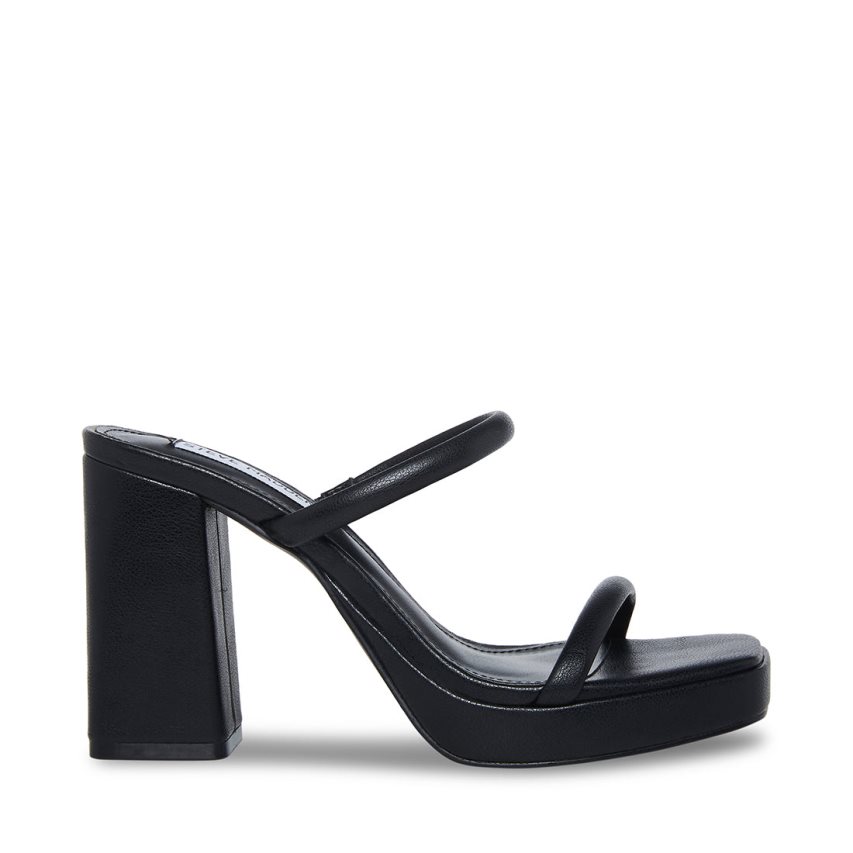 Black Steve Madden Polly Women\'s Heels Sandals | PH 4302VND